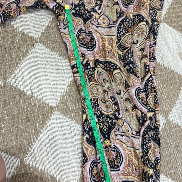 Anthropologie Odette Paisley Printed Soft Joggers harem pants Petite short boho - Picture 10 of 12